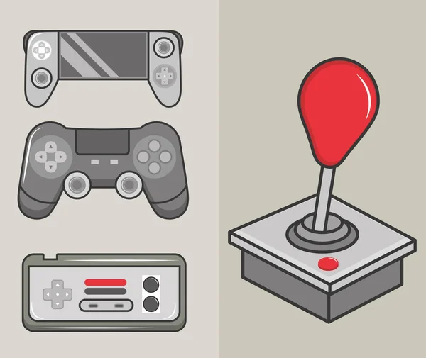 Icons video game — Stockvector