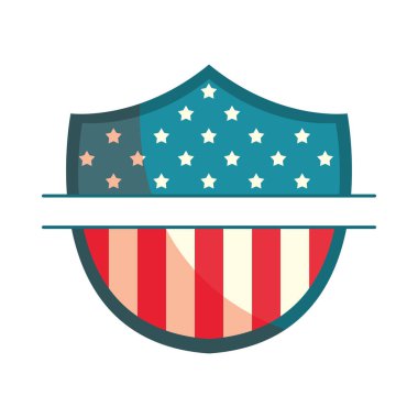 Amerikan bayrağıyla kalkan