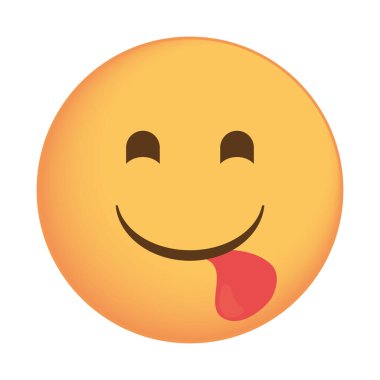 yüz dili dışa emoji