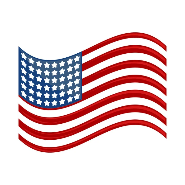 Национальный флаг США — стоковый вектор