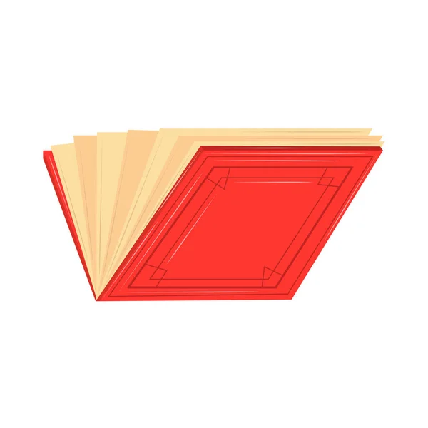 Червоний відкриту книгу — стоковий вектор