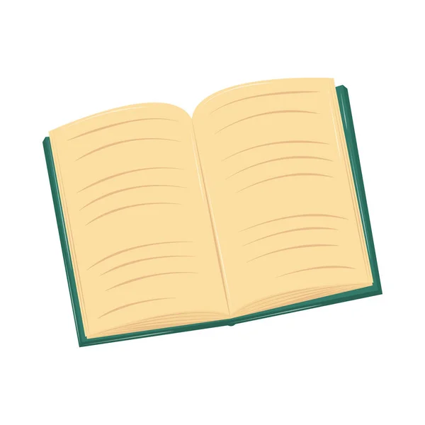 Libro abierto icono — Vector de stock