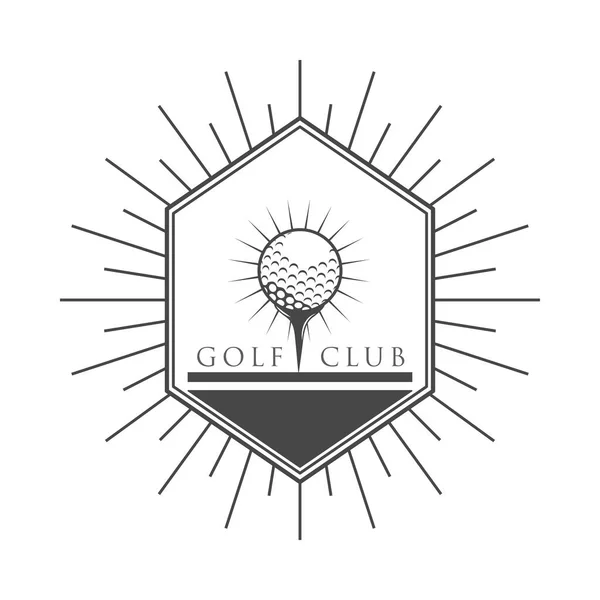 Label club de golf — Image vectorielle