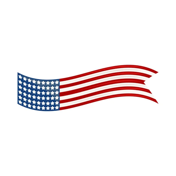 Simbolo bandiera USA — Vettoriale Stock