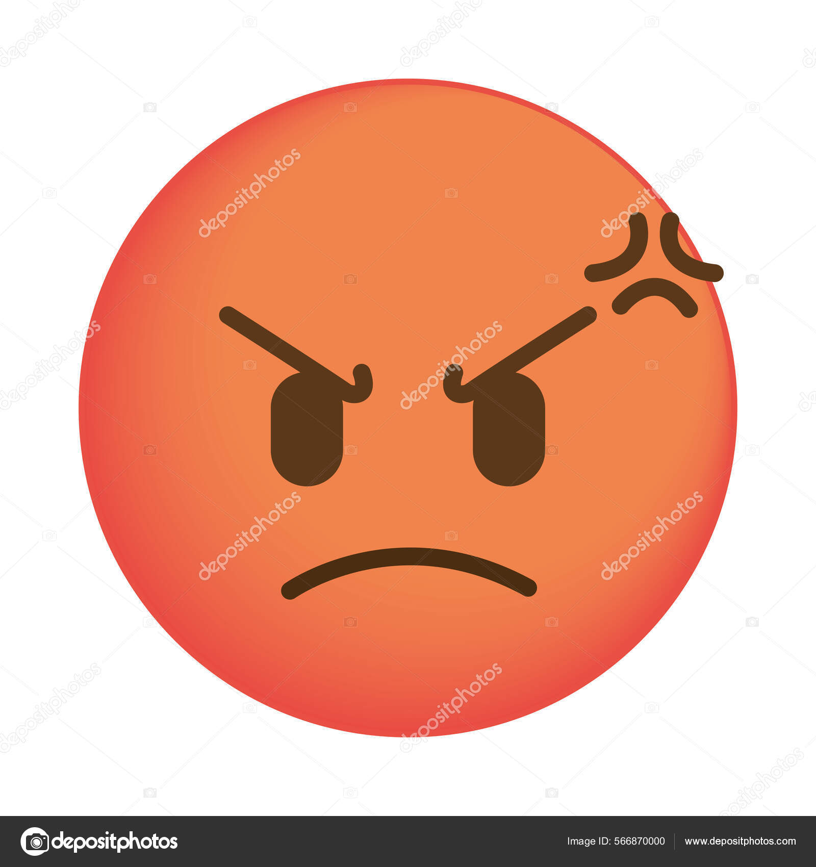 Imagen de un emoji enojado infoupdate