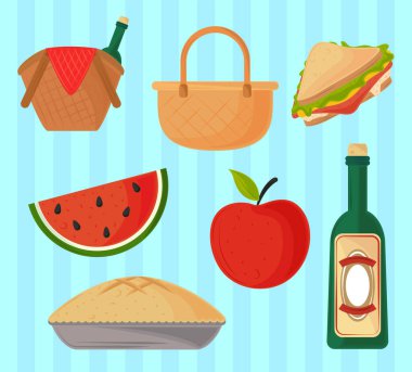 piknik yiyecekleri ve içecekleri