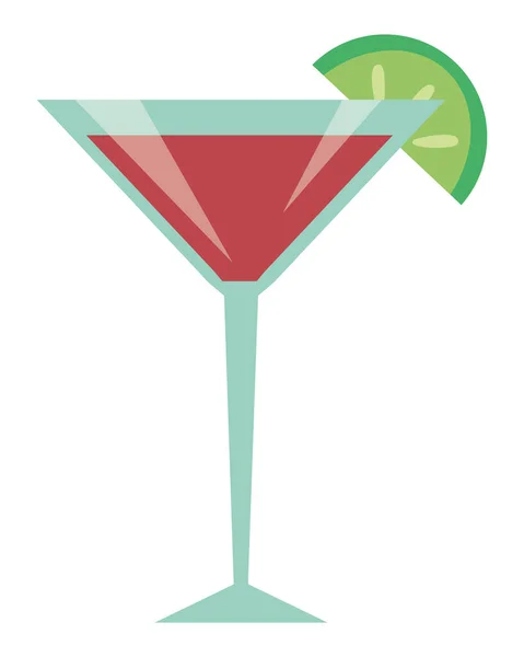 Cocktail mit Zitrone — Stockvektor