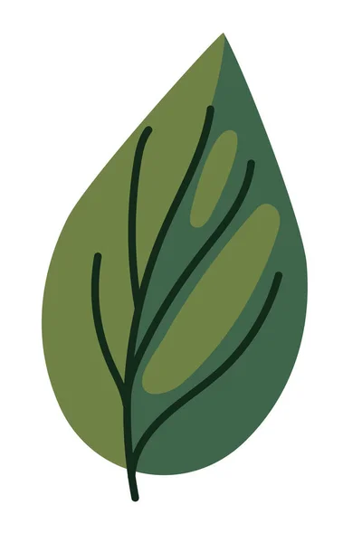 Natura foglia verde — Vettoriale Stock