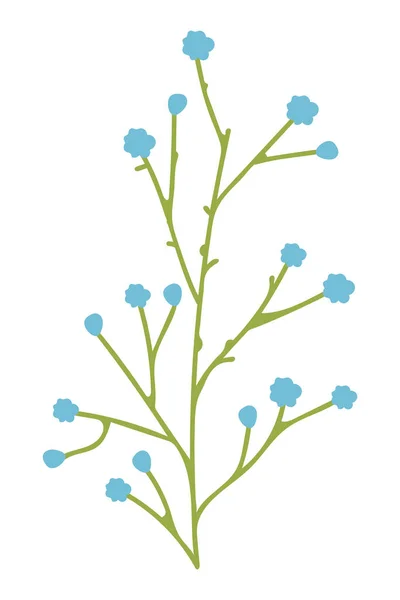 Flowers nature tree — Vector de stock