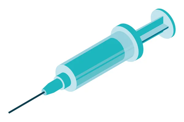 Medical vaccination syringe — Stock vektor
