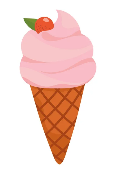 과일 아이스크림 — 스톡 벡터