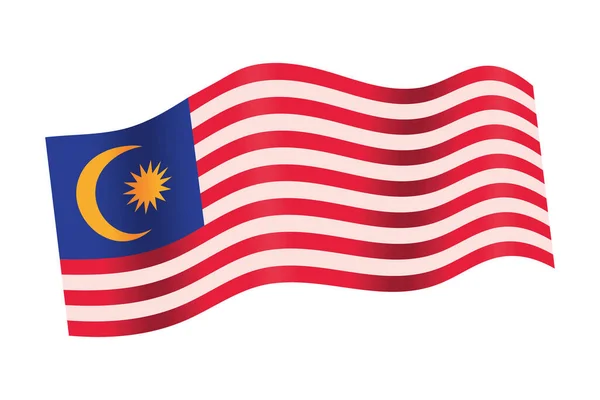 Malaysia flag national — стоковый вектор