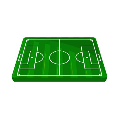futbol sahası simgesi izole edildi