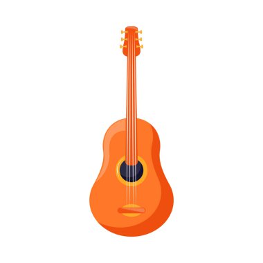 gitar müzik aleti simgesi izole edildi