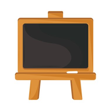 okul karatahta ve tebeşir simgesi izole edildi