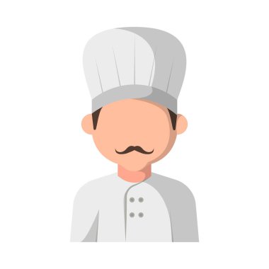 Şef mesleği simgesi izole edildi