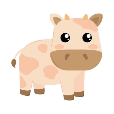 Şirin inek çiftliği hayvan simgesi