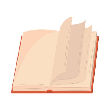 kitap vektör simgesi izole edildi