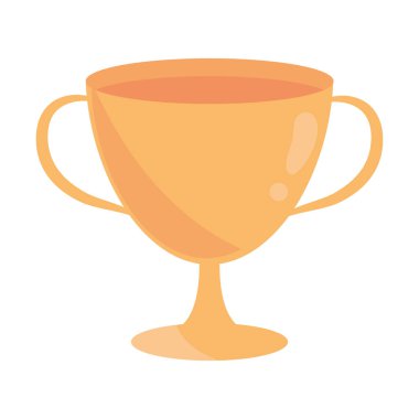 kupa ödül simgesi düz izole