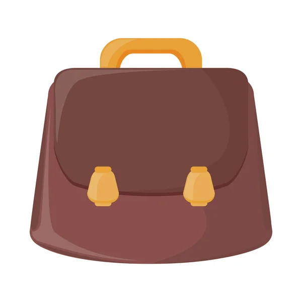 Business Briefcase Cartoon Icon Isolated — Archivo Imágenes Vectoriales