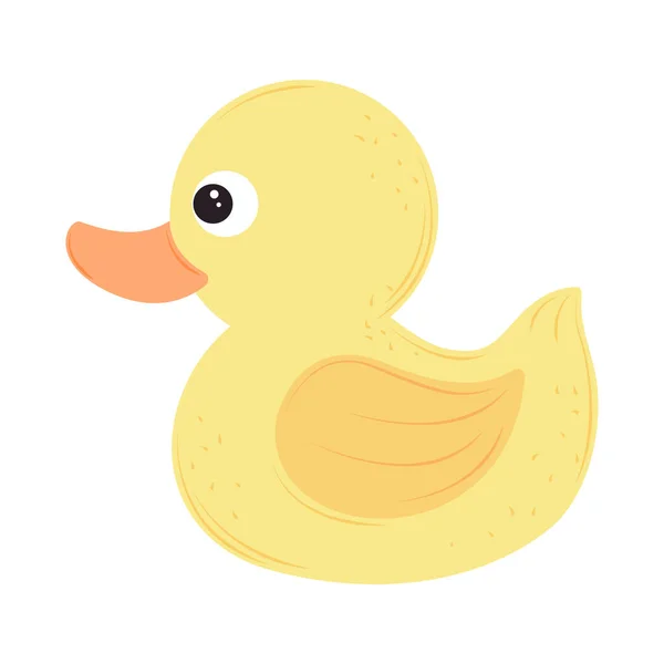 Baby Duck Toy Icon Isolated — Stock Vector