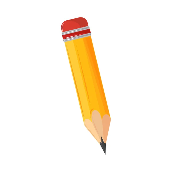 Ikona Zapisu Ołówka Izolowana — Wektor stockowy