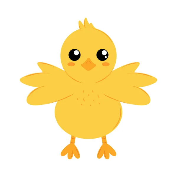 Cute Chicken Farm Animal Icon — Stock Vector