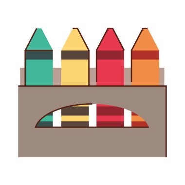 okul pastel boyaları renk arz simgesi