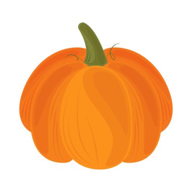 kabak yiyeceği yassı simgesi izole