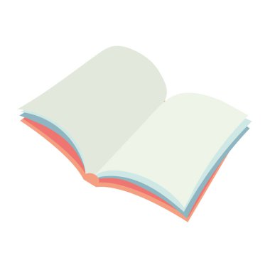 kitap okuma simgesi izole edilmiş daire