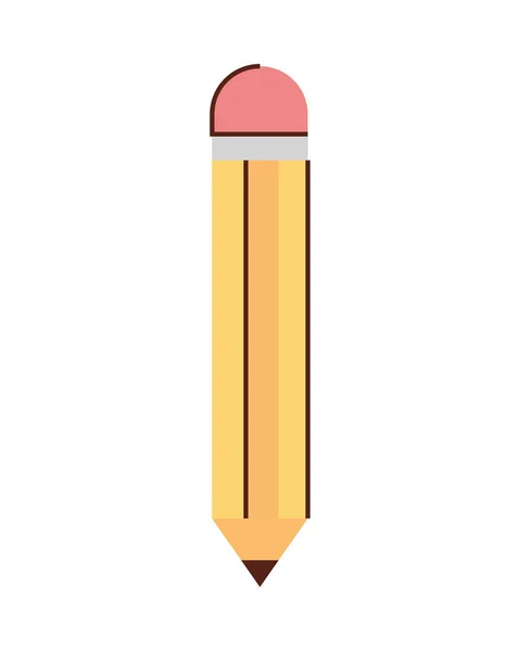 Bleistift Schule Versorgung Symbol Isoliert — Stockvektor