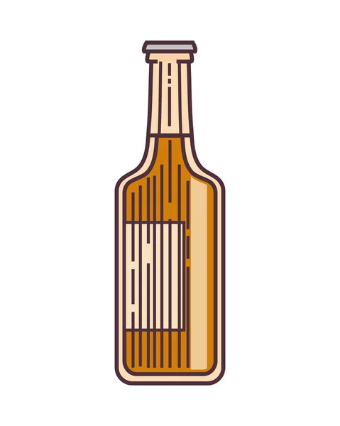Изолированный Вектор Пивной Бутылки — стоковый вектор