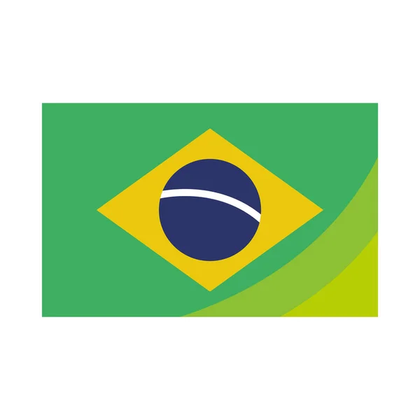 Единичный Вектор Значка Бразилии — стоковый вектор