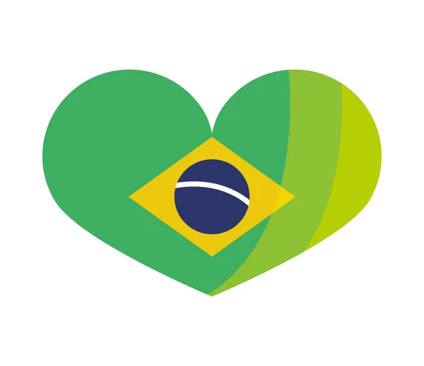 Brazil 플래그 심볼외진 — 스톡 벡터