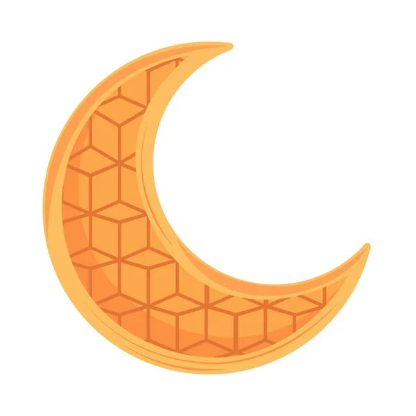 Arabic Half Moon Icon Isolated — Stock Vector