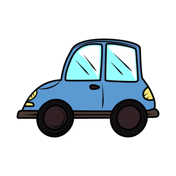 Vehicle Car Transport Hand Drawn Icon — Stock Vector