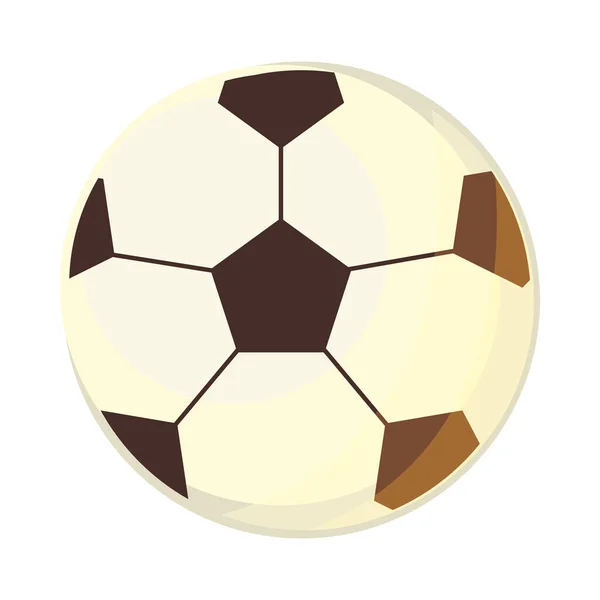 Fútbol Pelota Deporte Icono Aislado Vector — Vector de stock