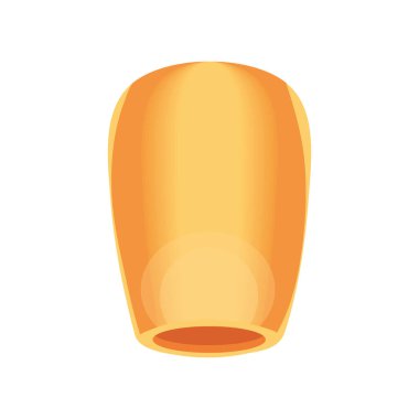 Çin lambası dekorasyon ikonu izole edildi