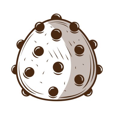 Parlak çikolata ikonlu bon