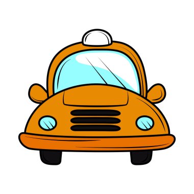 taksi taşımacılığı elle çizilmiş simge