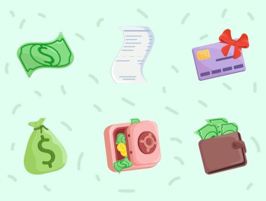 para karikatür tarzı simgeler