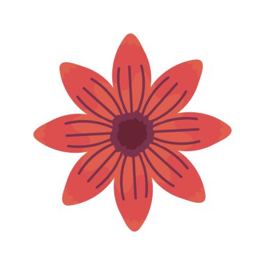 çiçek süsleme simgesi izole edilmiş