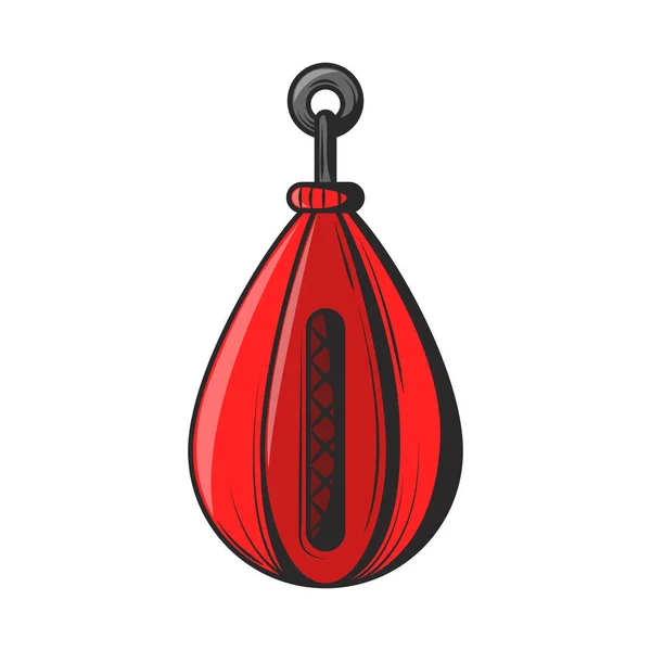 ボクシングスポーツバッグのアイコンを隔離 — ストックベクタ
