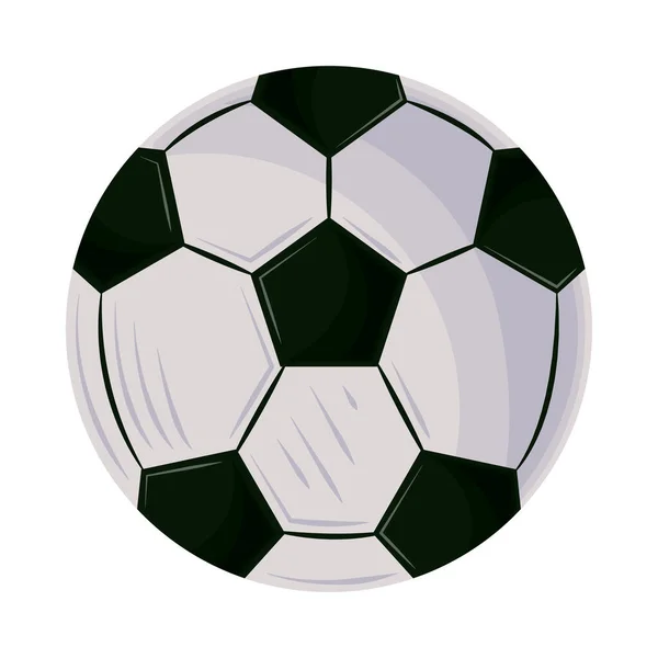 Ballon Football Icône Sport Isolé — Image vectorielle