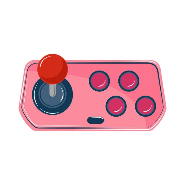 复古游戏操纵杆和按钮 — 图库矢量图片