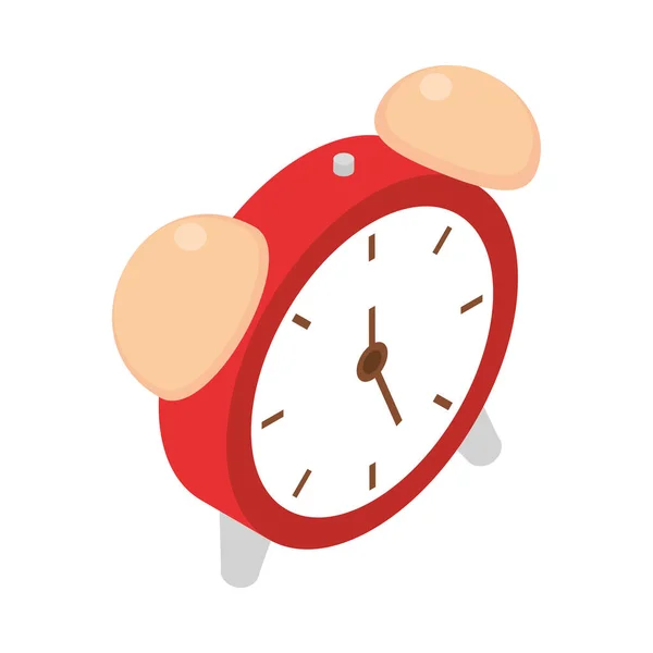 Alarm Clock Icon Flat Isolated — Stock Vector