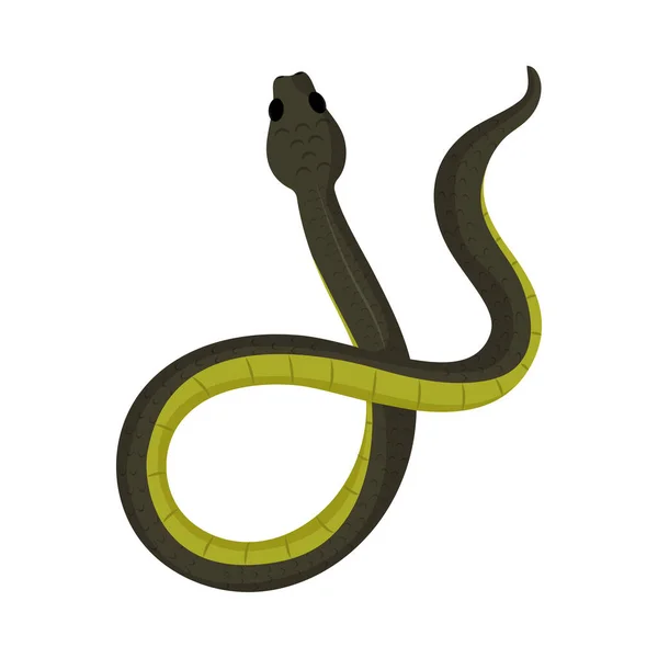 Serpiente Plana Icono Vector Aislado — Archivo Imágenes Vectoriales