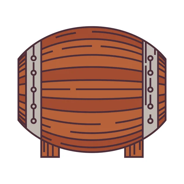 Beer Barrel Icon Isolated Vector — Stock Vector