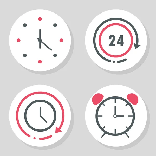 Iconos Temporizador Diseño Del Reloj — Vector de stock