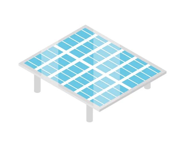 Zonnepaneel Alternatieve Pictogram Geïsoleerd — Stockvector